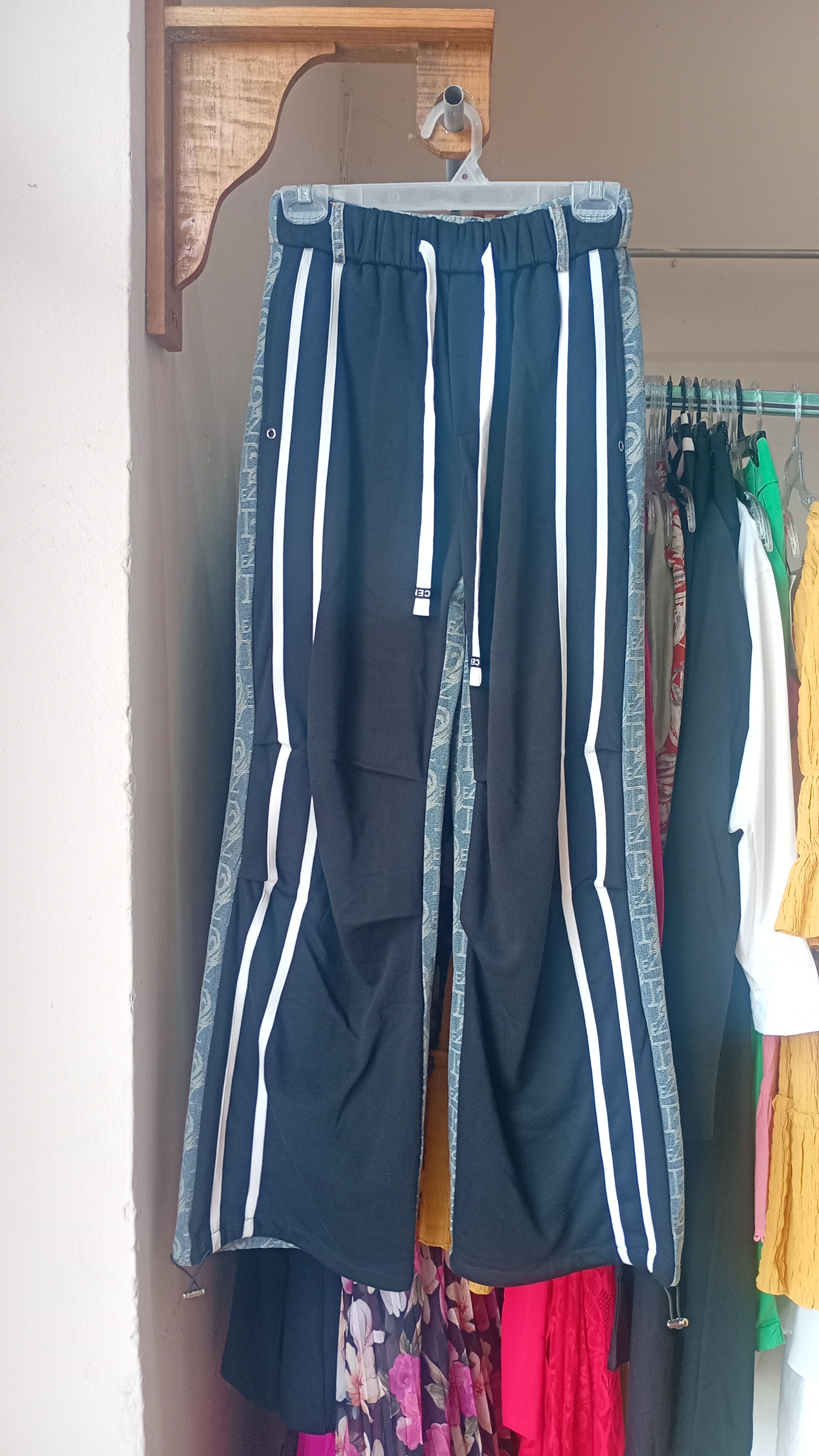 Pantalon Negro Importación Premium Largo Sin Manga