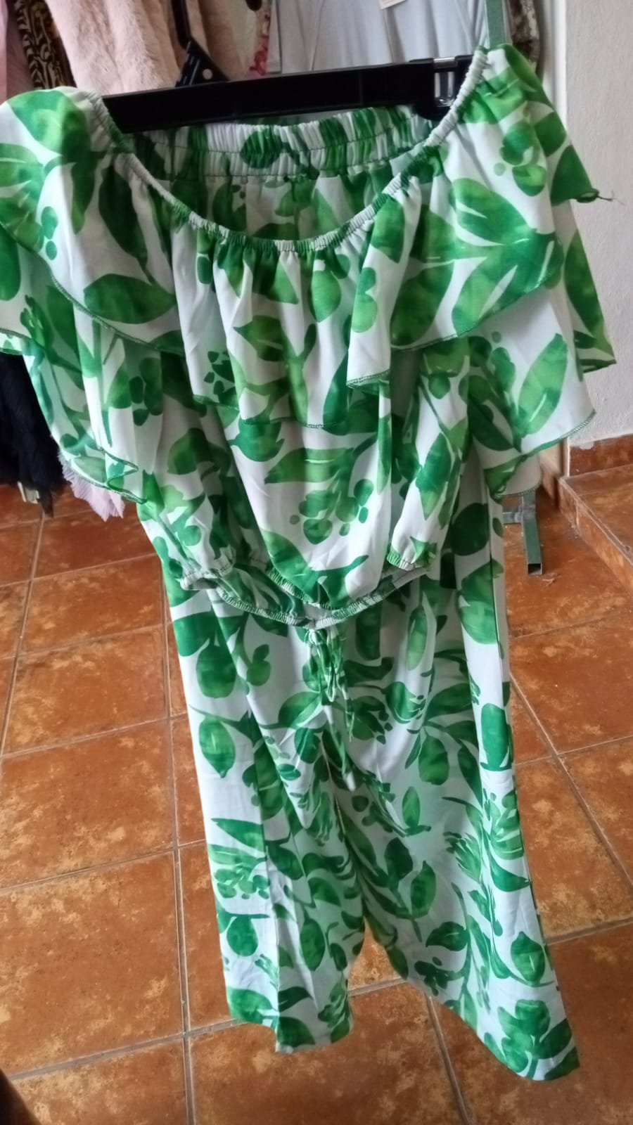 Conjunto Verde Importación Premium Largo Manga Corta