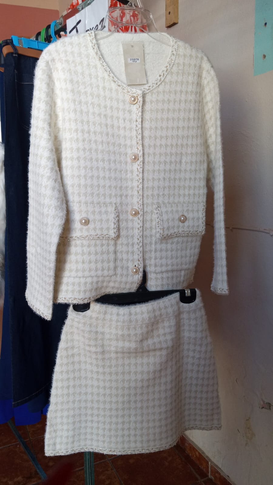 Conjunto Blanco Importación Premium Corto Manga Larga