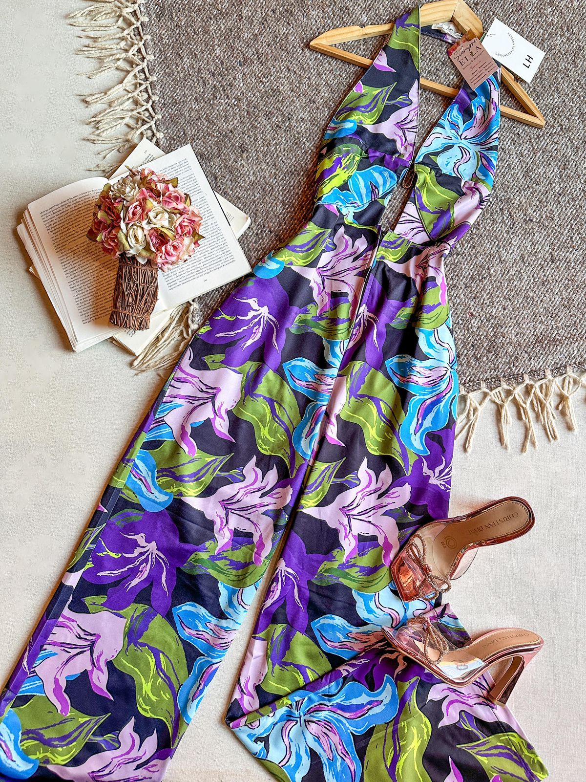 Palazzo Morado de la marca Importación Premium talla Largo con manga Halter