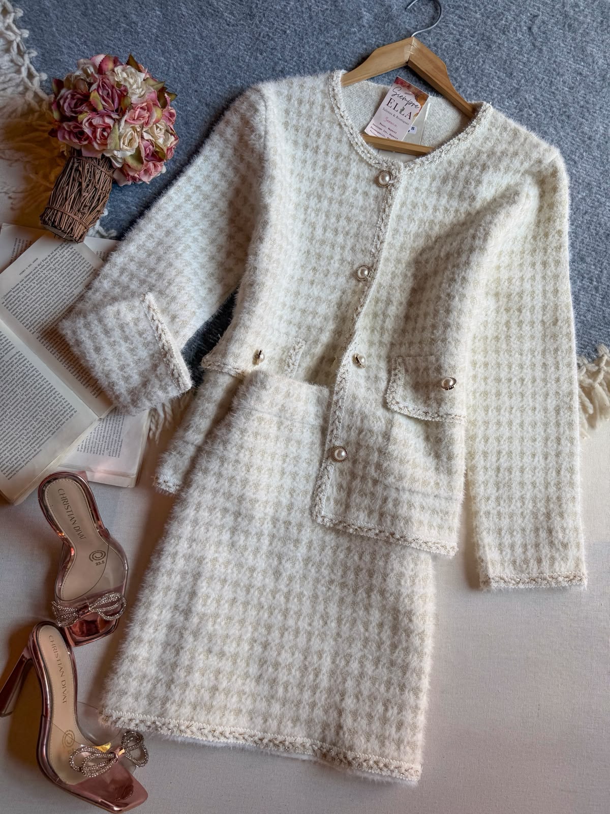 Conjunto Blanco Importación Premium Corto Manga Larga