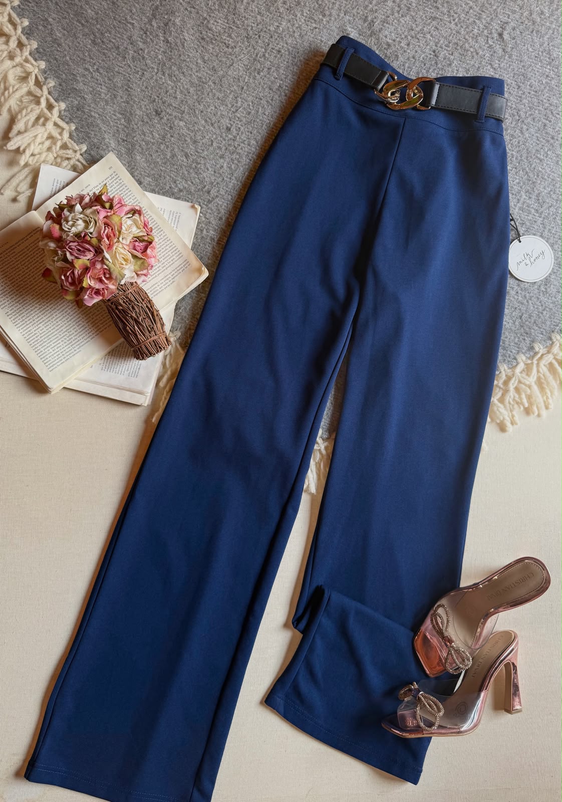 Pantalon Azul Importación Premium Largo 